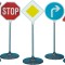 Set 5 piese, joc pentru copii - Semne de circulatie cu inaltime 70 cm