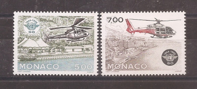 Monaco 1994-A 50-a aniversare a Organizației Aviației Civile Internaționale, MNH foto