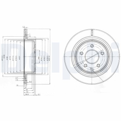 DELPHI BG3765C Disc frana foto