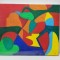ARHITECT RADU MARIUS OCTAV - COMPOZITIE ABSTRACTA CU MOTIVE GEOMETRICE , NESEMNATA