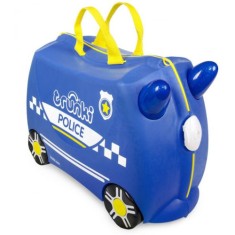 Valiza Trunki Masina de Politie Percy foto