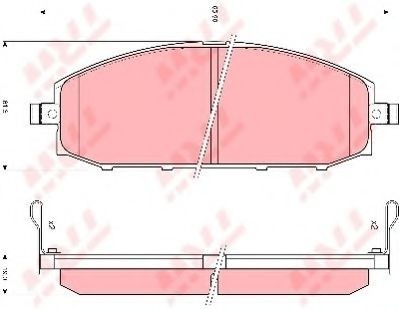 Set placute frana,frana disc NISSAN PATROL GR V Wagon (Y61) (1997 - 2016) TRW GDB3222 foto