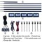 Kit lumini ambientale wireless cu LED, Acrilice 18 in 1 - Portiere, bord, manere
