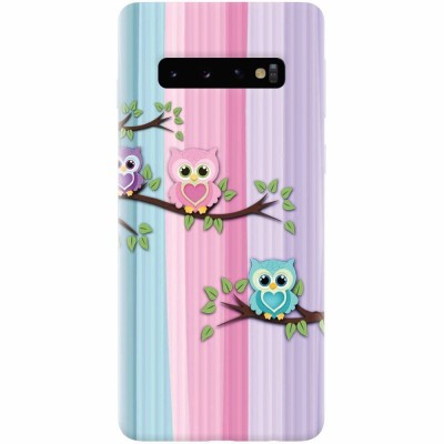 Husa silicon personalizata pentru Samsung Galaxy S10 Plus, Cute Owl foto