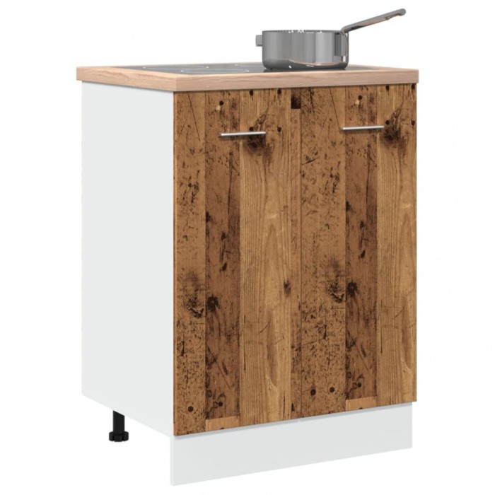 Gossi dulap inferior, lemn vechi, 60x46x81,5 cm, lemn prelucrat