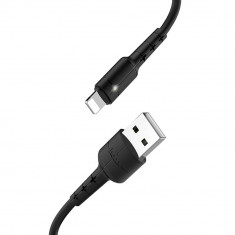 HOCO - Cablu de date (X30 Star) - USB-A la Lightning, 10W, 2A, 1.2m - Negru