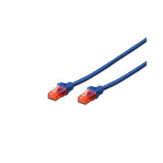 Patchcord Digitus Premium UTP CAT6 5m Blue foto