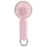 Techsuit - Handheld Fan (A217) - USB Rechargeable, Three Speeds, 1200mAh - Pink