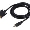 Cablu dual link DVI-D la HDMI 3m negru 28AWG