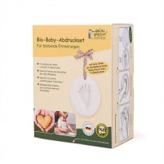 Kit mulaj organic pentru amprenta mana sau picior bebelusi Grunspecht 678-00 foto