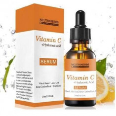 Serum cu Vitamina C si Acid Hialuronic, 30 ml, Neutriherbs foto