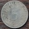 (A790) MONEDA DIN ARGINT GERMANIA - 5 MARK 1967, LIT D, 11,2 GRAME. PURITATE 625