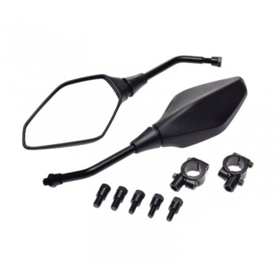 Set oglinzi universale moto-atv Rival Store M10 cu suport si adaptor filet inclus foto