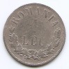 Romania 1 Leu 1874 - Carol I, Argint 5 g/835, 23 mm, KM-10