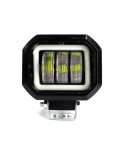 Proiector LED cu angel eyes pentru offroad auto, moto, atv, putere 30W, luminozitate 2700 lumeni