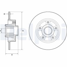 DELPHI BG9137RS Disc frana