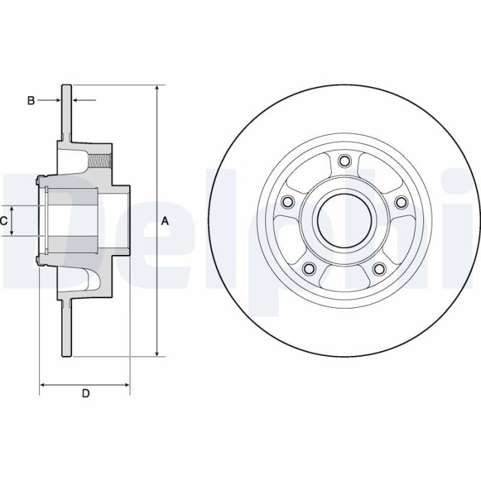 DELPHI BG9137RS Disc frana