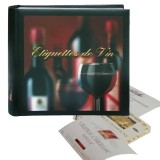 Album pentru etichete de vin cu 30 folii cu indexare