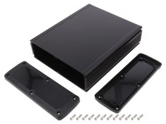 Carcasă universală aluminiu 177,6x209x61,1mm negru