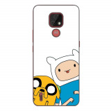 Husa compatibila cu Motorola Moto E7 Silicon Gel Tpu Model Finn and Jake Tongues