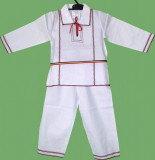 Costum National alb-rosu , bebelusi 18 luni