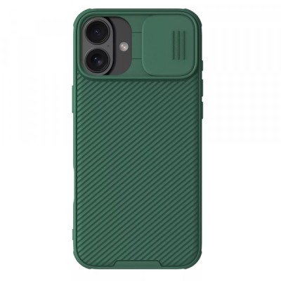 Husa pentru Apple iPhone 16 Plus, Nillkin, CamShield Pro, Verde foto