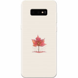 Husa silicon pentru Samsung Galaxy S10 Lite, Autumn Tree Leaf Shape Illustration