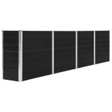 Gossi strat inaltat gradina, antracit, 320x40x77 cm, otel galvanizat