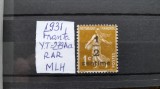 1932-Franta-Semanat YT279Aa -MLH-RAR, Stampilat