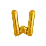Balon Folie Litera W Auriu - 40 cm