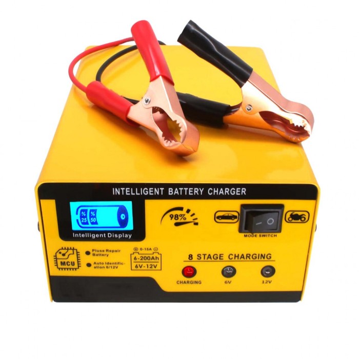Redresor automat pentru acumulatori auto pana la 200Ah, 15A, 6-12V