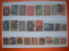 HOPCT LOT NR 657 GERMANIA REICH -STAMPILOGRAFIE DEOSEBITA -25 TIMBRE VECHI-STAMPILAT