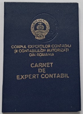 Carnet de expert contabil , 1996 Rm Valcea foto