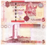 Libia 5 Dinari 2011 P-77 UNC