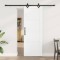 Ușă Glisantă cu Set de Accesorii Albă 73.5x198.5 cm Lemn de Pin Solid