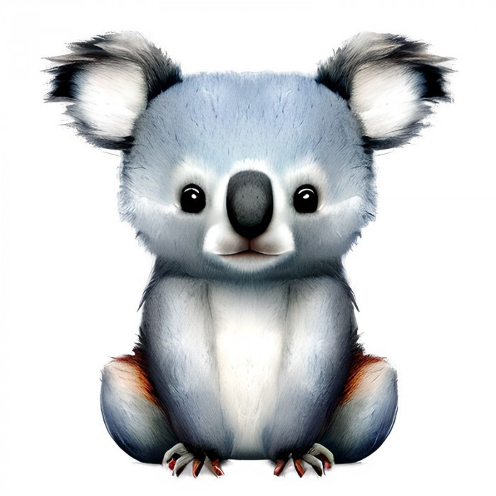 Sticker decorativ, Koala, Albastru, 65 cm, 10707ST