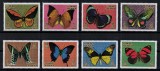 Timbre Ajman 1971, Seria Fluturi, MNH - Colectie Straine, Emisiune filatelica cu Insecte, NOU