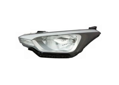 Far HYUNDAI I20, 10.2014- 5 usi, I20, 10.2014-11.2014 cu 3 usi, OEM/OES, fata, partea stanga, tip bec H4+PY21W+W5W; electric; cu motor; foto