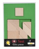 Puzzle IQ din Lemn Fridolin Extra Piesa-3, Joc Logic Educativ, Dezvoltare Inteligenta, +8 Ani