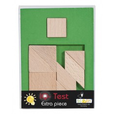 Joc logic IQ puzzle din lemn Extra piesa-3, Fridolin