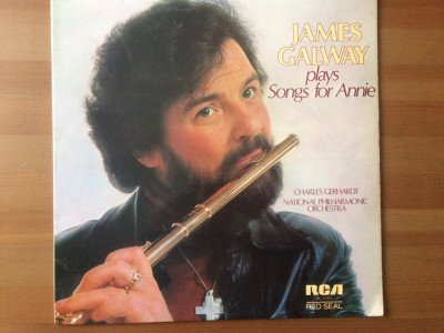 james galway plays songs for annie disc vinyl lp muzica clasica romantica flaut foto