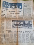 Gazeta invatamantului 1 martie 1968-televizorul catedra a scolii moderne