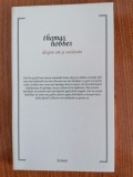 Thomas Hobbes, Despre om și societate