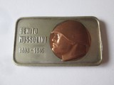 Mini placheta comemorativa Benito Mussolini 1883-1945, Europa