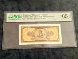 1leu serie rosie din 1952 PMG65EPQ