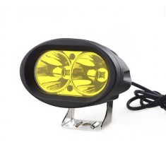 Proiector LED 20W 12/24V SPOT 30&deg; geam galben