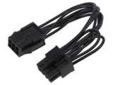 Cablu de Alimentare PCIe 6pin la 8pin 0,15m