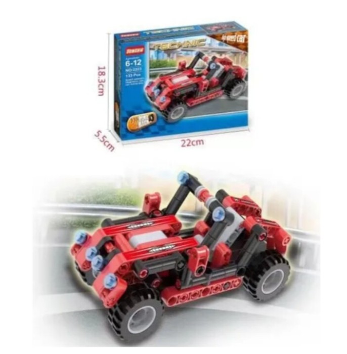 Joc constructii 133 pcs masinuta
