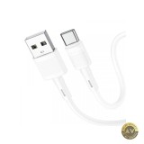 Cablu Date si Incarcare USB-A - USB-C HOCO X83 Victory 60W 1m Alb