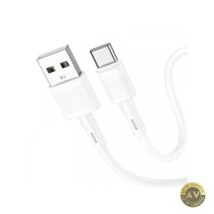 Cablu Date si Incarcare USB-A - USB-C HOCO X83 Victory 60W 1m Alb